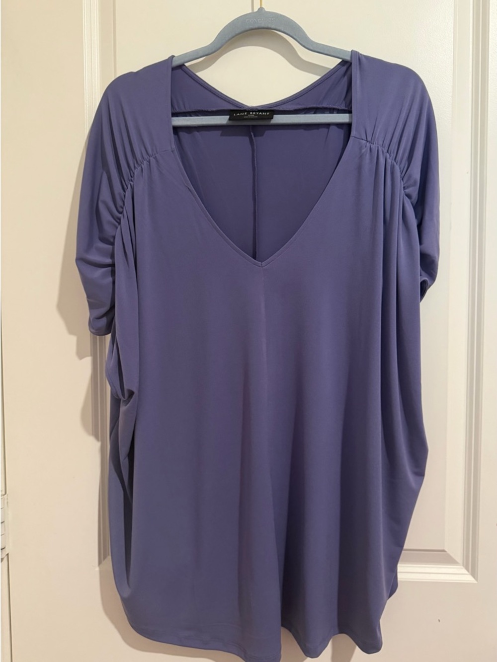Lane Bryant Purple V-Neck Dolman Tunic size 26/28